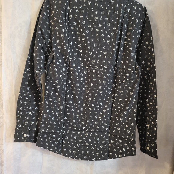 Goodthreads Men's Slim-Fit Long Sleeve Printed Poplin Shirt Size XS - Picture 3 of 6